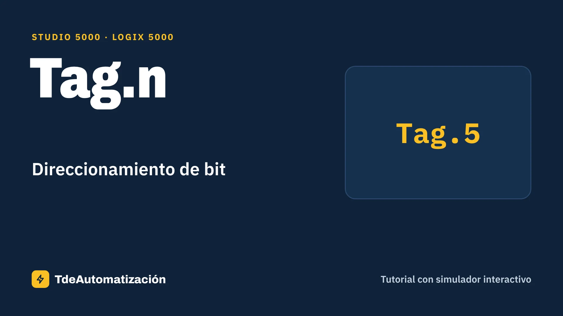 Direccionamiento de bit en Logix 5000: Acceder a un bit de un entero