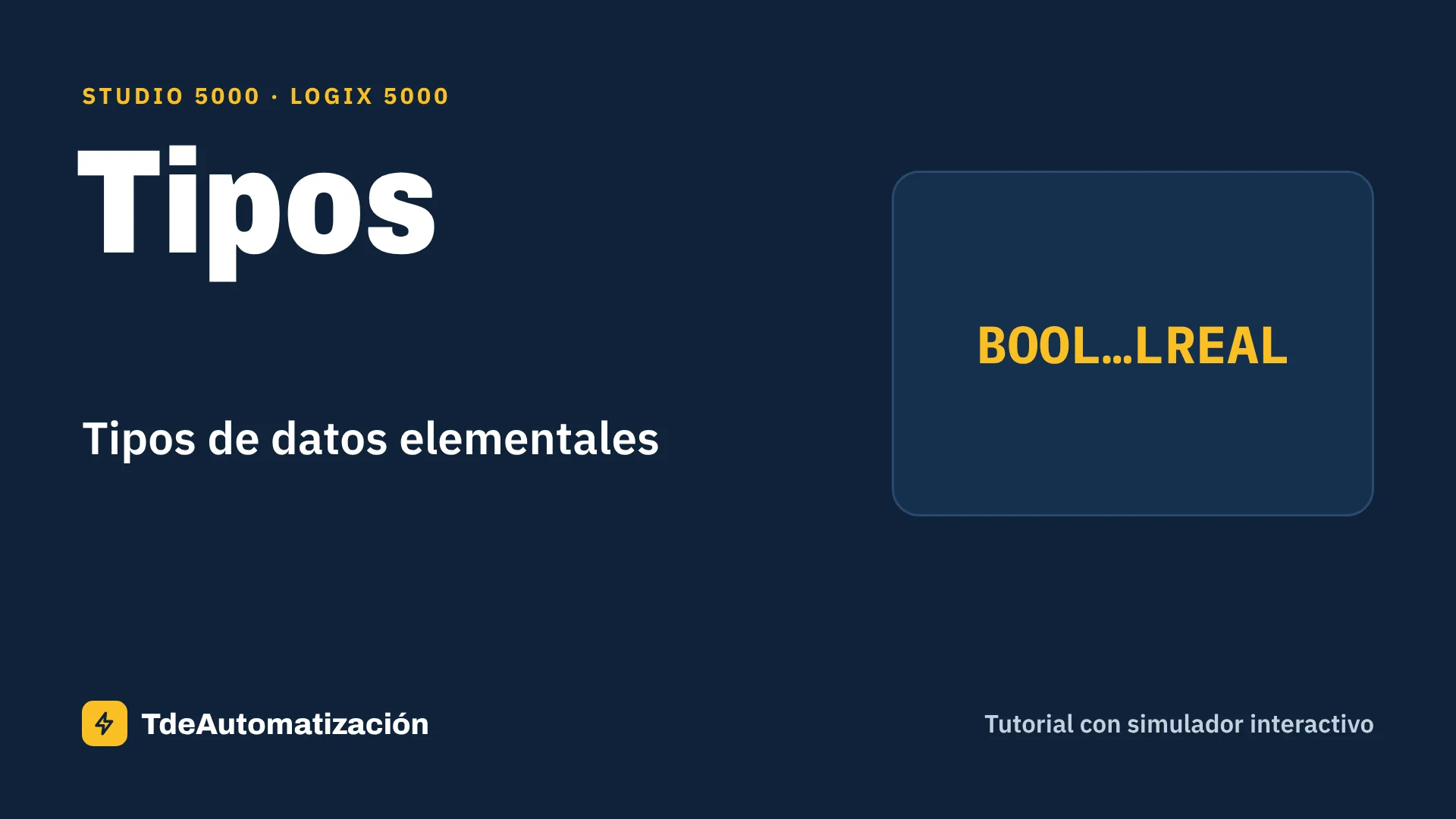 Tipos de datos elementales en Logix 5000: Rangos y compatibilidad